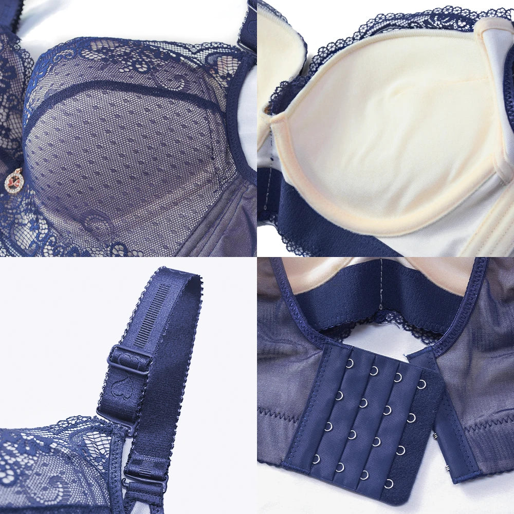 Andealy Floral Lace Push Up Bra